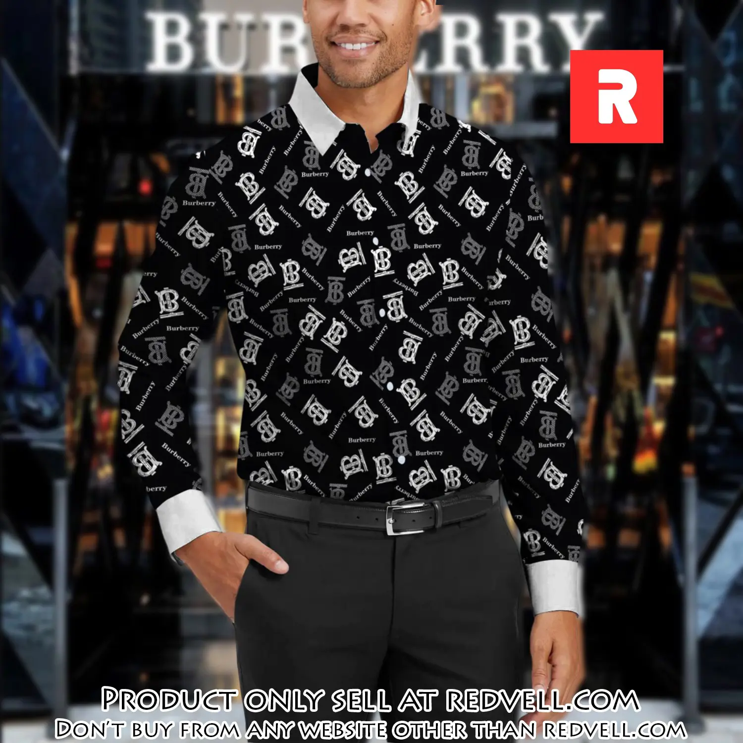 Burberry long sleeves button down shirt for elegant men lsb1011 rv5331357